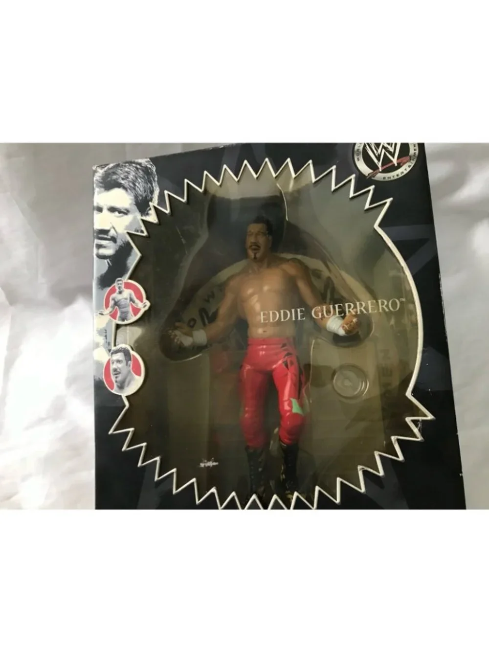 WWE Eddie Guerrero Unmatched Fury Platinum Figure + WWE Hologram Photo Lot Read